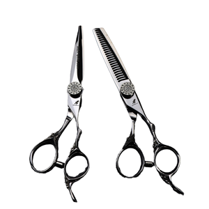 Tijeras de Peluquería Profesionales de Acero Inoxidable de 6.0 Pulgadas, Rectas y Afiladas, con 30 Dientes, para Diestros - Product Image 1