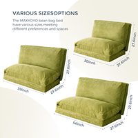 Matelas de sol en velours en gros avec housse lavable, canapé-lit pliant en mousse pour lecture et détente, canapé compressible pour salon et chambre