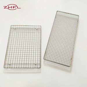 Rejilla de malla redonda para barbacoa, rejilla para horno microondas, bandeja de acero inoxidable de 11 pulgadas x 2, resistente al calor, resistente a la corrosión, antiadherente - Product Image 6