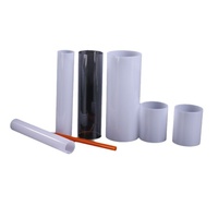 Couverture de lampe LED : Tube diffuseur de lumière en PC, blanc laiteux, haute transparence, tube décoratif rond