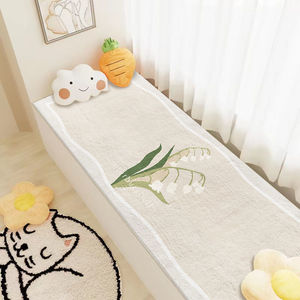 Cartoon Cloud Plush Floor Mat For Bedroom Bay Window Balcony 100x200cm Thickened Polyester Fiber Soft Rug All Seasons Use - Product Image 4