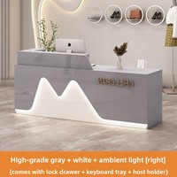 Bureau d'angle moderne simple Petit comptoir de caisse pour les magasins de vêtements et les salons de beauté pour la réception avant