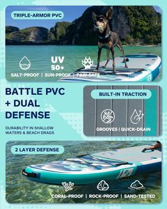 Planche de <span class=keywords><strong>paddle</strong></span> <span class=keywords><strong>gonflable</strong></span> pour la pêche et le tourisme, 335*86*15cm, avec accessoires - Product Image 5