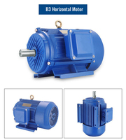 Moteur asynchrone triphasé à condensateur 0,18 kW ~ 4 kW, 100 % cuivre, B3 B35 B14 B5, taille de flamme 1500 tr/min 50/60 Hz, YS MS Aluminium