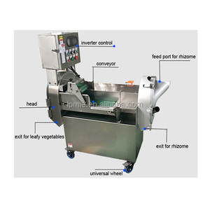 เครื่องหั่นกะหล่ำปลีหอมใหญ่ผักอุตสาหกรรมใช้งานได้หลากหลายสำหรับลูกบาศก์แผ่นสไลด์ - Product Image 2