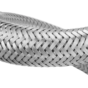 1/2 Inch Stainless Steel 304 Flexible Braided Hose With Extended Wire Braided Pipe/ Tube/ Hose Flexible Metal Hose