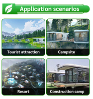 Casa Container Personalizzata Verde 20ft 40ft, Casa Capsula Spaziale, Casa Prefabbricata di Lusso, Ufficio Portatile, Negozio Container