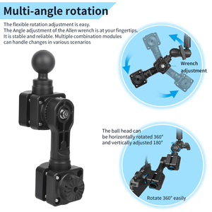 Support de sonar pour bateau avec boule de 1,5 pouce pour LiveScope LVS34 VIN-TYQ-FD14 - Product Image 3