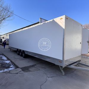 Waterproof Luxury Portable ADA Restroom Trailer with <b>Shower</b> Exterior Bathroom External Power Sockets Step Rail Mobile Toilet WC - Product Image 5