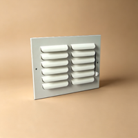 Unité de ventilation HVAC de haute qualité 6x6, grille de ventilation carrée réglable, design simple, pour salle de machines