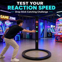 Machine de jeu d'arcade de réaction à monnayeur, jeu de capture rapide des bâtons, pour centre commercial et équipement de divertissement