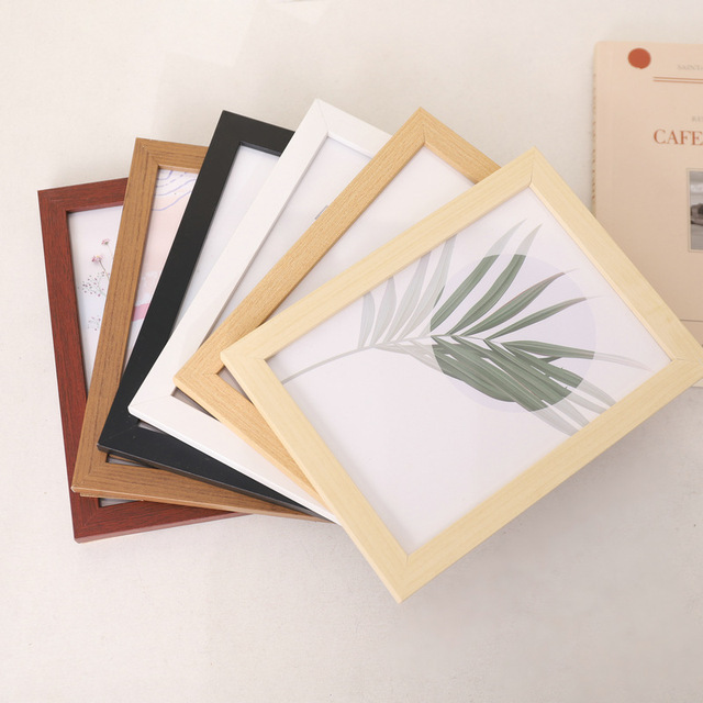 Simple DIY Wooden Photo Frame A4 Size 4x6 5x7 5 6 7 8 10 Inches Table Decoration Wall Photo Wholesale Creative Picture Frame