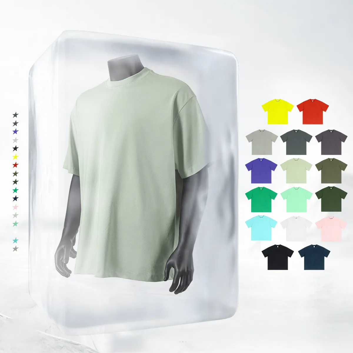 T-shirt Unisex di qualità Premium per uomo e donna con indumento di produzione di t-shirt fredda estate con raffreddamento a ghiaccio stampato in bianco in cotone corona