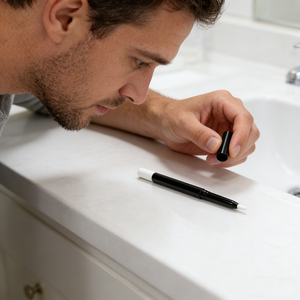 Crayon à barbe pour hommes, styliste barbier, outil de coiffage, crayon de définition, spray d'amélioration, crayons pour la ligne des cheveux, outil professionnel de salon, <span class=keywords><strong>blanc</strong></span> - Product Image 5