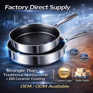 Cacerola KFCC G8 Micro Dot, <span class=keywords><strong>Olla</strong></span> <span class=keywords><strong>de</strong></span> Acero Inoxidable con Revestimiento Cerámico <span class=keywords><strong>Antiadherente</strong></span>, Libre <span class=keywords><strong>de</strong></span> PFAS, Apta para Cocina <span class=keywords><strong>de</strong></span> Inducción, Fabricante OEM - Product Image 3