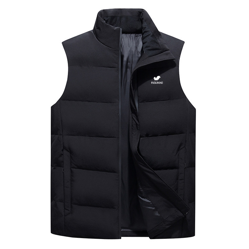 Warm Winter Puffer Vest for Men - Filled with White Duck Down