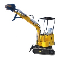 Nueva Retroexcavadora Compacta Eléctrica Kubota de 1 Tonelada con Brazo de Agarre y Accesorios, Pequeña Retroexcavadora a Precios Económicos