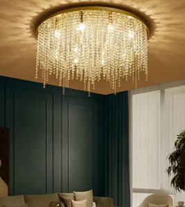 OEM nueva llegada de techo de oro araña de cristal lámpara colgante, lámpara colgante de lujo techos bajos lámpara de latón moderna - Product Image 4