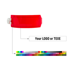 RIsenmed Bracelet d'alerte d'urgence de vente chaude rouge avec des <span class=keywords><strong>mots</strong></span> d'alerte Bracelet d'identification d'alerte médicale de forme large - Product Image 5