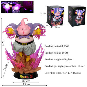 <span class=keywords><strong>Dragon</strong></span> Balls <span class=keywords><strong>Z</strong></span>, figurines d'action, super saiyan Buu, série de poupées lumineuses en PVC, jouets de décoration de bureau, 19cm - Product Image 2
