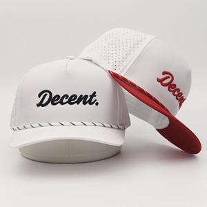 <span class=keywords><strong>Casquette</strong></span> de baseball bicolore imperméable brodée en 3D, perforée au laser, avec cordon de serrage, pour sports de plein air, vente en gros - Product Image 2