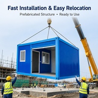 Cabine de sécurité modulaire portable haute performance pour chantier, poste de garde, conteneur, maison préfabriquée