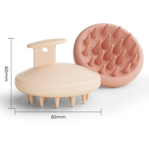 Brosse de massage en silicone pour le cuir chevelu et le corps, démangeaisons, nettoyage des racines, peigne de massage du cuir chevelu, brosse de bain - Product Image 6