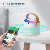Sistema de Karaoke Y1 KTV para Fiestas en Casa, Altavoz Bluetooth, Compatible con Reproducción de Música desde Tarjetas USB y TF, Luz RGB Colorida, Micrófono Inalámbrico