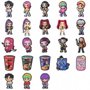 2025年新デザイン卸売K-POPデモンハンターシューチャームK-pop HUNTR X Sajaボーイズスターシューチャームアクセサリー用ギフトに最適 - Product Image 1