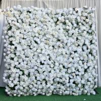 Toile de fond personnalisée en tissu de soie fait main pour photomaton, mur de fleurs artificielles réalistes en roses vertes pour scène de mariage