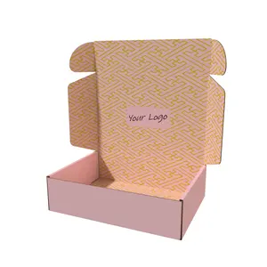 Shipping Boxes Pack of 20, Pink Corrugated Cardboard Box for Mailing Packing Literature Mailer