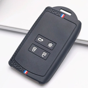 Housse de protection en silicone pour clé de voiture, porte-clés <span class=keywords><strong>Renault</strong></span> Clio Megane Kadjar Captur Koleos Arkana <span class=keywords><strong>Zoe</strong></span> pour Dacia Duster, clé à 4 boutons - Product Image 4