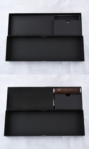 Boîte d'expédition en carton noir prête à l'emploi avec couvercle et base, pour l'emballage de couteaux de <span class=keywords><strong>cuisine</strong></span> et de fruits, avec plateau d'insertion - Vente en gros - Product Image 3