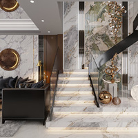 Guangdong Porzellan Rutschfeste Bodenfliesen 470x1200mm 10mm Dick Luxuriöse Steintextur Glänzende Oberfläche Modern Minimalistisch Innenbereich