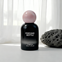 Flacon de parfum en verre mat personnalisé, ensemble complet avec marquage à chaud - Bouchon, pompe et emballage personnalisés, service tout-en-un
