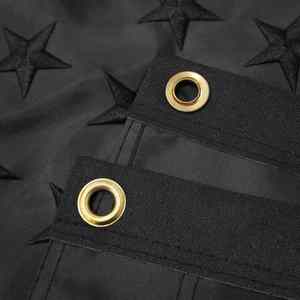 Drapeau américain noir durable 3x5 pieds avec œillets en laiton aux couleurs vives, broderie d'étoiles, accessoire de qualité pour décoration - Product Image 3