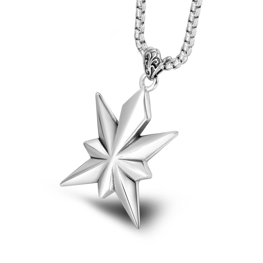 Pendentif simple en argent, sans chaîne.