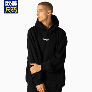 Men's Hooded <b>Sweatshirt</b> <b>Long</b> Sleeve Loose Fit With Logo Print Breathable For Leisure Wear - Product Image 1