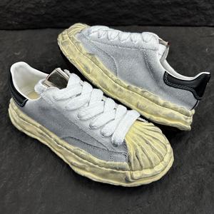 Zapatos Retro de Hombre con Cordones de Cuero Genuino, Diseño Simple en Combinación de Colores Panda, Marca Muy Popular - Product Image 2