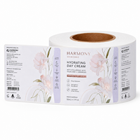 Étiquettes personnalisées pour cosmétiques, autocollants imperméables en feuille d'or/rose pour bouteilles et pots, emballages de crèmes hydratantes/huiles essentielles, étiquettes BOPP