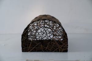 Уютная подвесная лежанка для кошек, домик для питомцев, комфортная кровать для пушистых друзей, плетеный домик для кошек из ротанга - Product Image 3