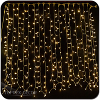 PVC-Weihnachtslichtervorhang – Funkelnde Innen- und Außenbeleuchtung für Partys, Hochzeiten und Weihnachten im Heimgebrauch