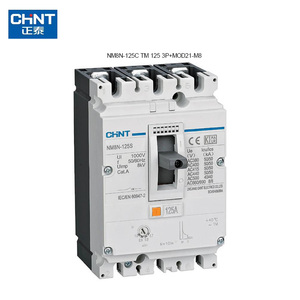 Interruttore Automatico Scatolato Serie CHINT NM8N-125C <span class=keywords><strong>TM</strong></span> <span class=keywords><strong>125</strong></span> 3P+MOD21-M8 AC110/DC110-120V MCCB - Product Image 1