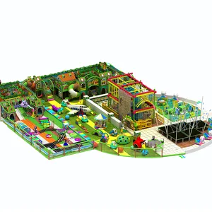 Beston Indoor Parque de atracciones Castle Jungle Series Soft Playground Equipment