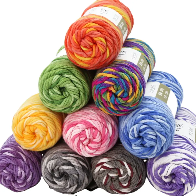 混紡ファンシーかぎ針編み編み物かぎ針編み100% アクリル糸