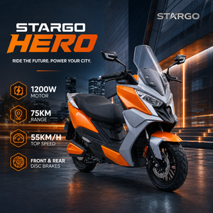 Motocicleta Deportiva con Batería de Litio, Alta Velocidad, 1200W, 72V, 75km de Autonomía para Desplazamientos Urbanos, Certificación EEC, COC, CE - Product Image 1