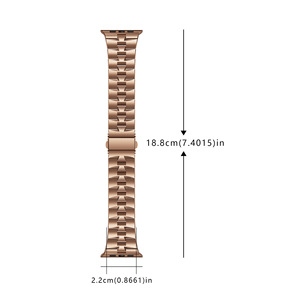 Bracelet en acier inoxydable couleur haute titane bracelet à maillons bracelets en métal respirant pour <span class=keywords><strong>Apple</strong></span> <span class=keywords><strong>Watch</strong></span> Ultra 49mm métal de luxe - Product Image 2