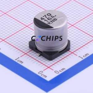 Condensador Electrolítico de Aluminio SMD EEE1CA471P, D10xL10.2mm 470uF 20% 16V 420mA-120Hz - Product Image 1