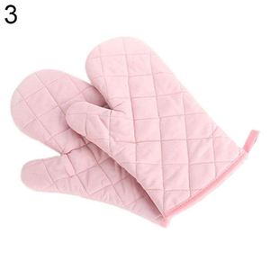 Professional Thickened Heat Resistant Cotton Oven Mitts Commercial Restaurant Use - Product Image 3