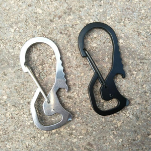 Porte-clés multifonction YD452 en acier inoxydable pour extérieur, tournevis, décapsuleur, mousqueton d'escalade, vente en gros - Product Image 1